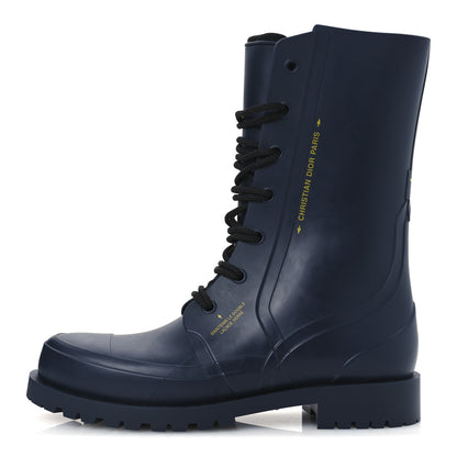 Christian Dior Rubber Diorcamp Low Boots 41 Indigo 1 of 10