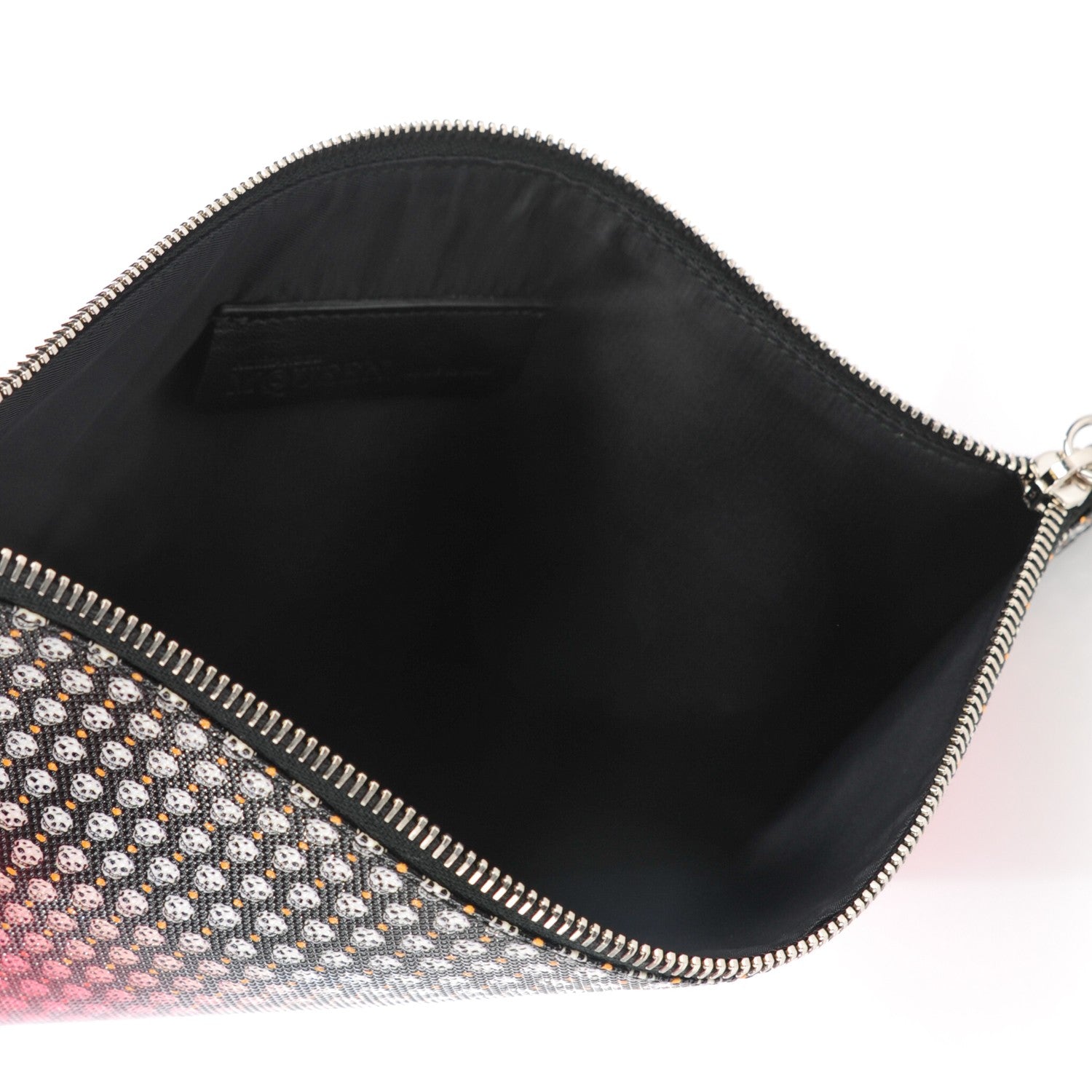 Alexander McQueen Coated Canvas Degrade Skull Zipped Pouch Red 5 of 7