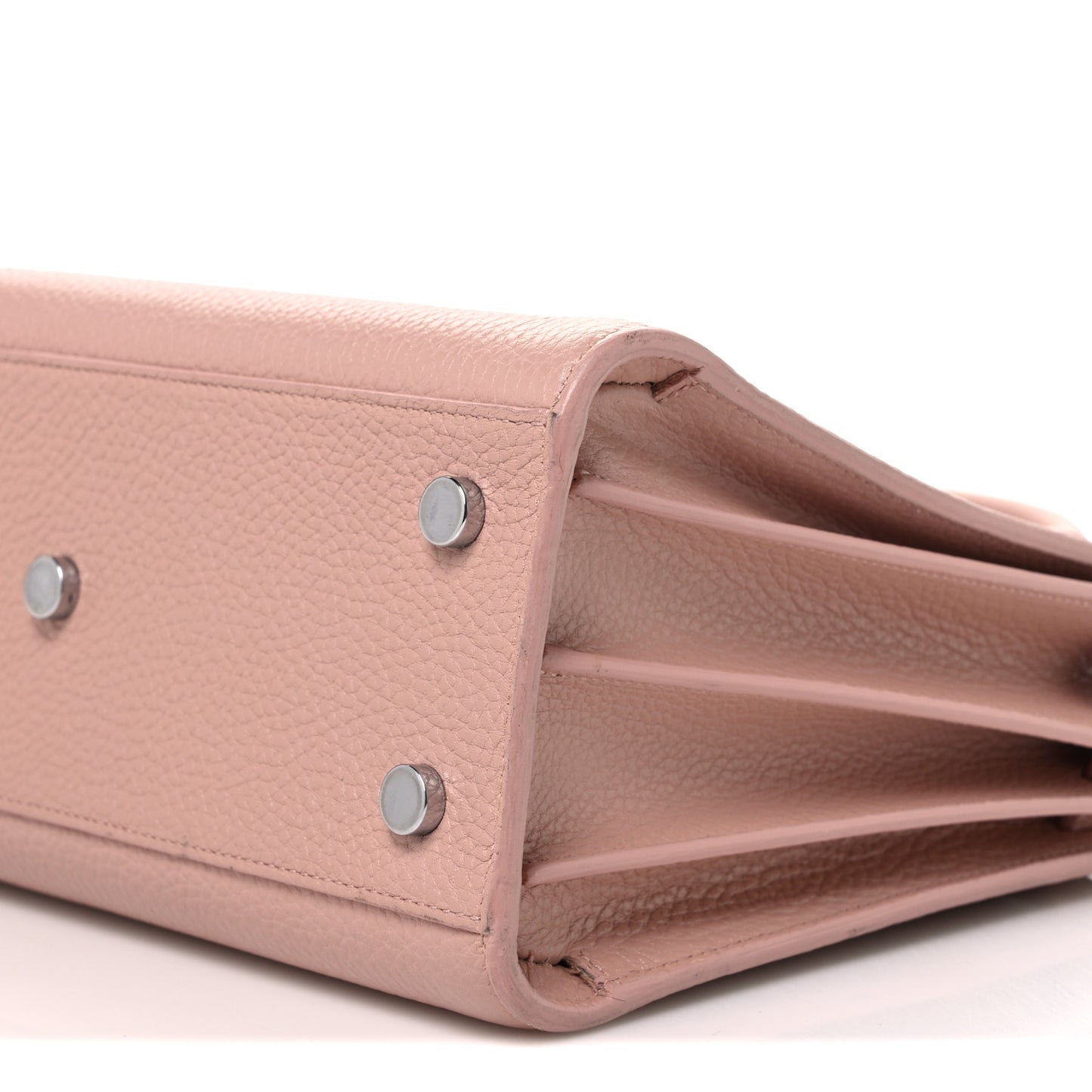 Grained Calfskin Baby Sac De Jour Antique Rose