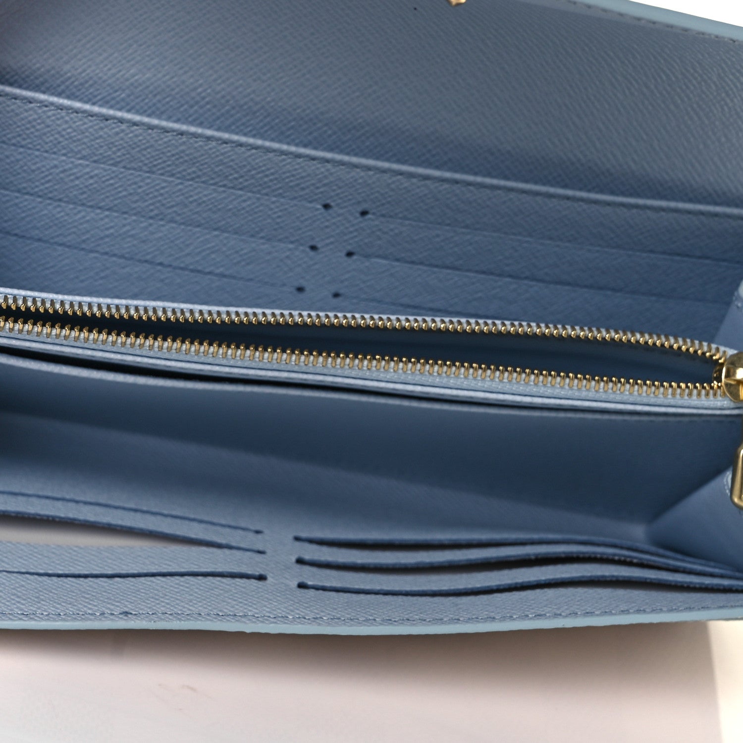 Louis Vuitton Damier Azur Sarah Wallet NM Bleu Olympe 5 of 9