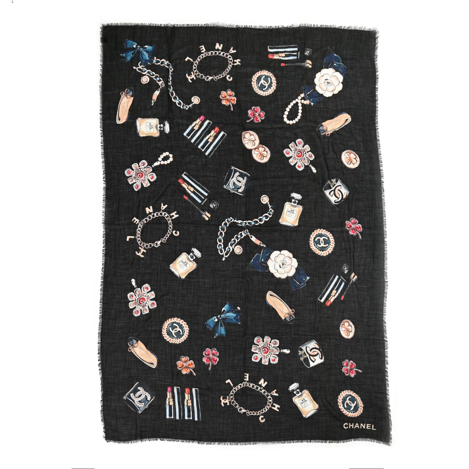 Chanel Silk CC Accessories Scarf Multicolor 1 of 3