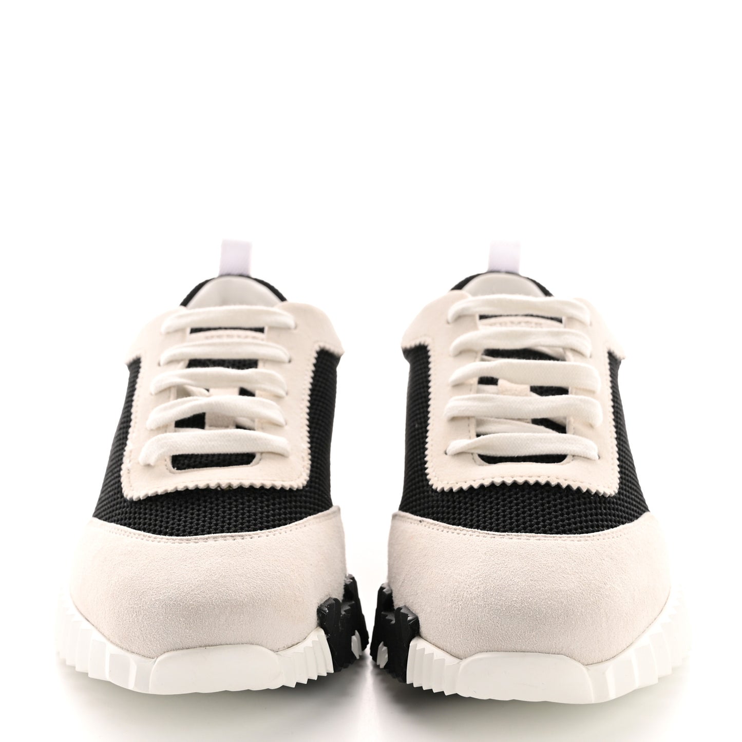 Air Mesh Suede Goatskin Bouncing Sneakers 39.5 Black Orange