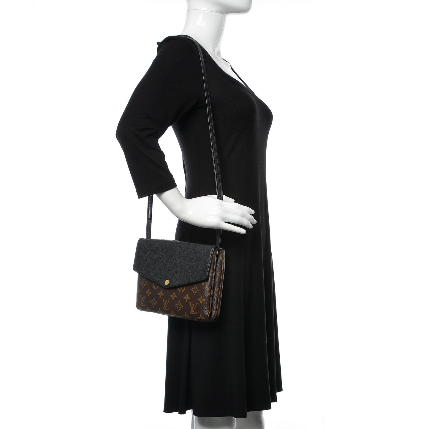 Monogram Twice Pochette Black