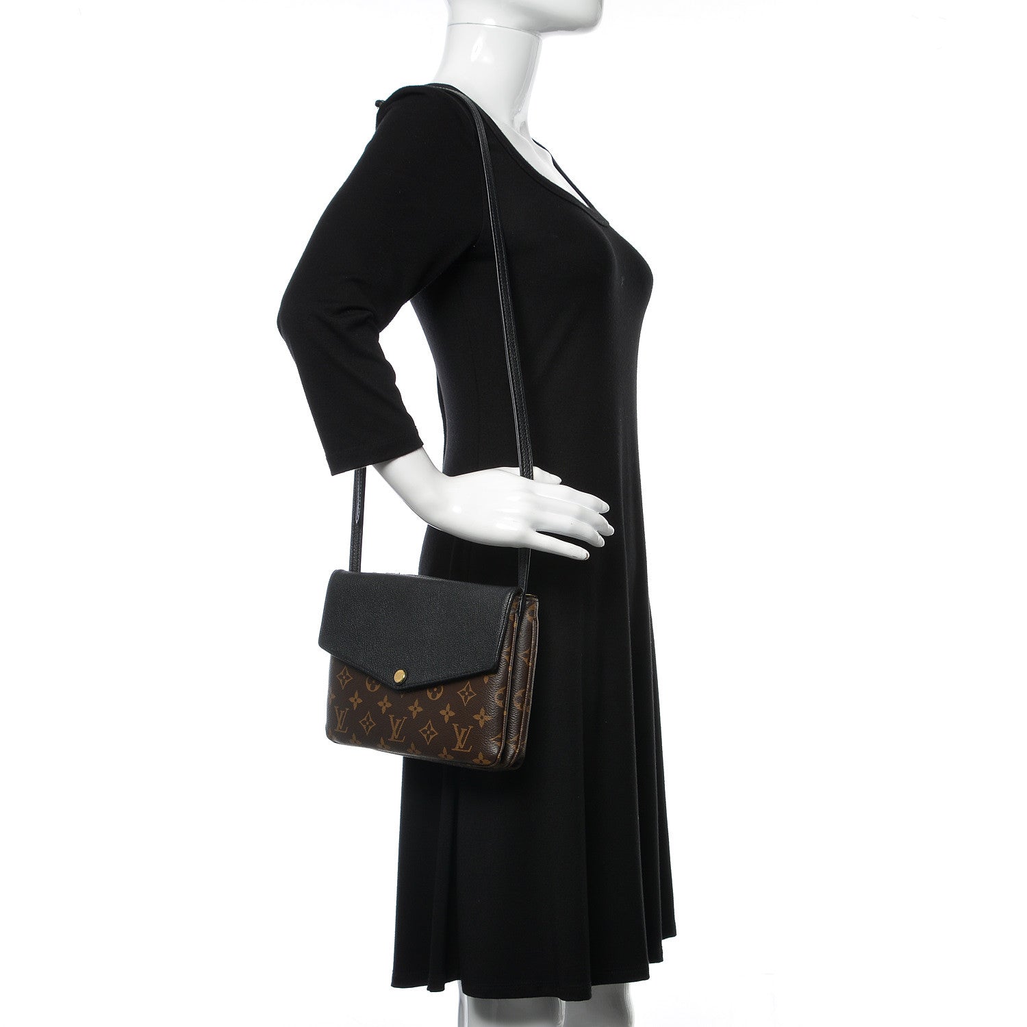 Louis Vuitton Monogram Twice Pochette Black 2 of 13