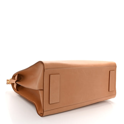 Saint Laurent Calfskin Large Sac de Jour Duffel Tan 4 of 9