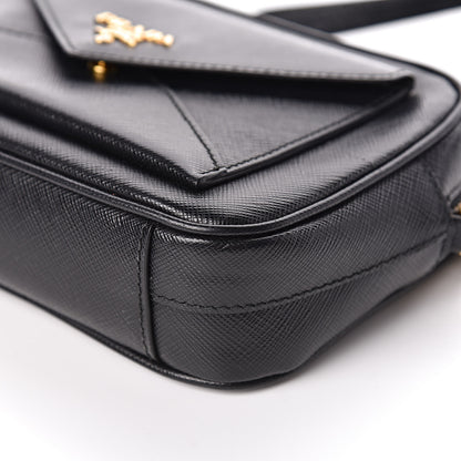Prada Saffiano Small Camera Crossbody Bag Black 6 of 11