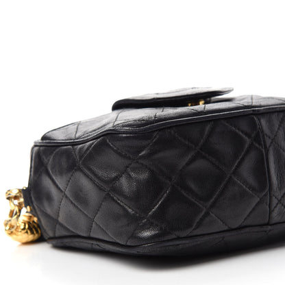 Chanel Lambskin Quilted CC Tassel Camera Bag Black 6 of 11