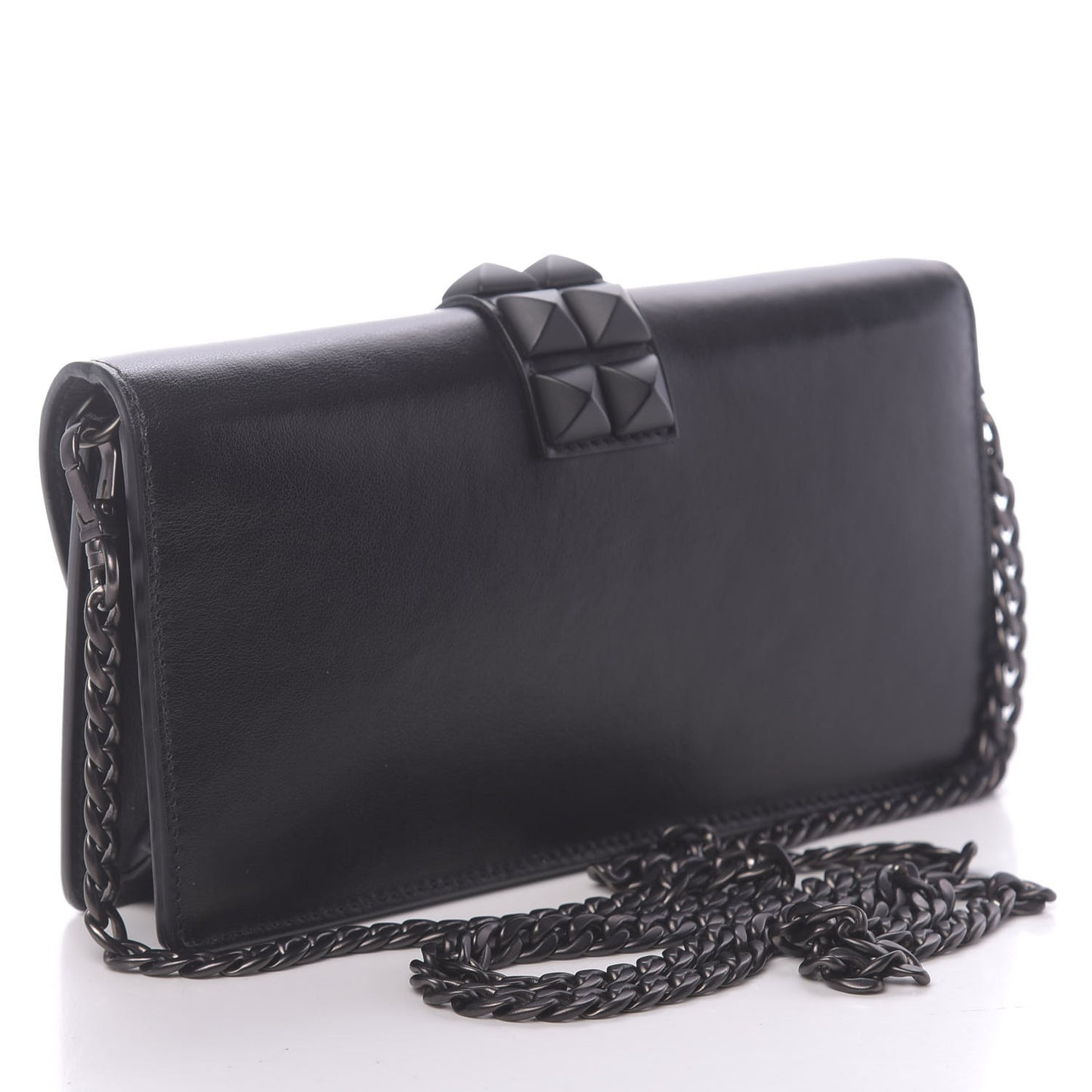 City Calfskin Studded Mini Elektra Crossbody Bag Black