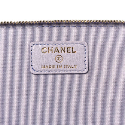 Chanel Lambskin Quilted Small Top Handle Vanity Case With Chain Light Purple 5 of 8