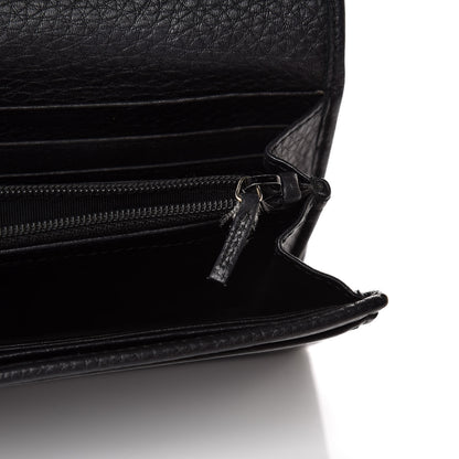 Gucci Pebbled Calfskin Large Soho Continental Wallet Black 8 of 8