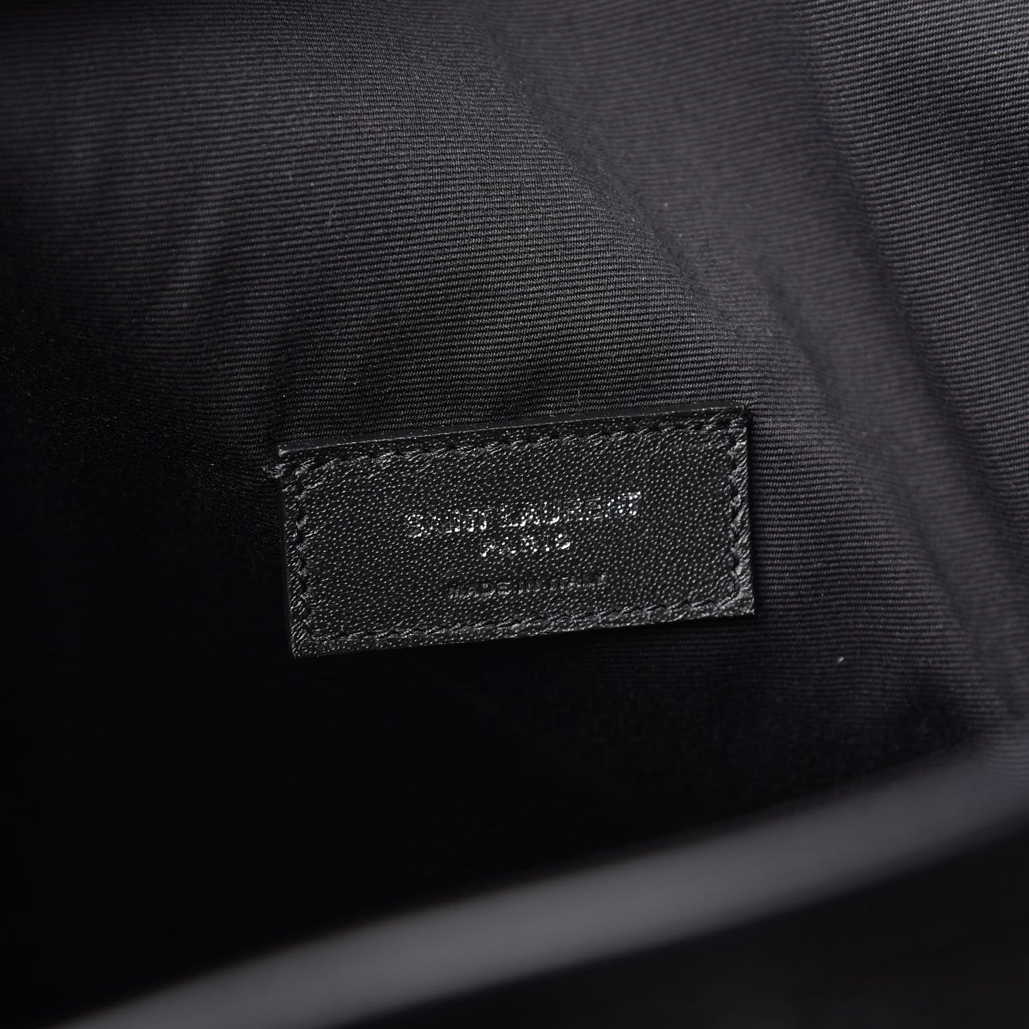 Linen Canvas Teddy Shopping Bag Black