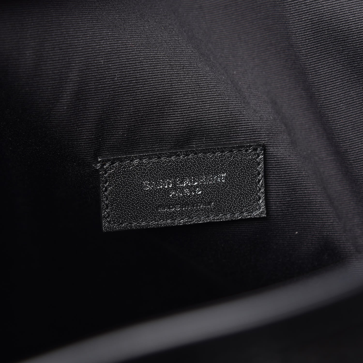 Saint Laurent Linen Canvas Teddy Shopping Bag Black 10 of 13
