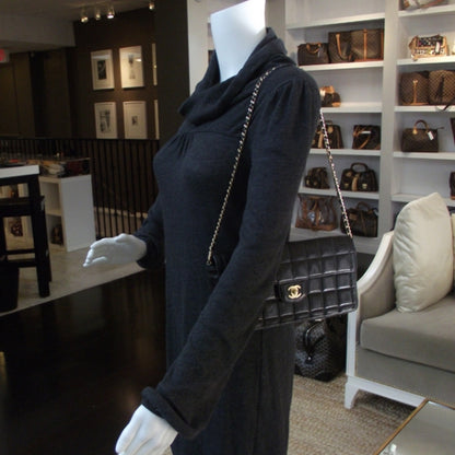Chanel Lambskin East West Chocolate Bar Flap Black 2 of 12