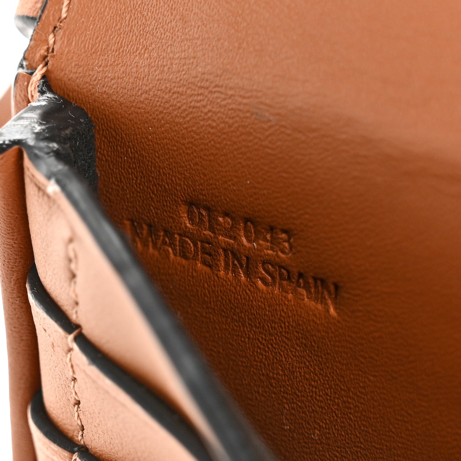Loewe Soft Calfskin Mini Heel Pouch Tan 7 of 10