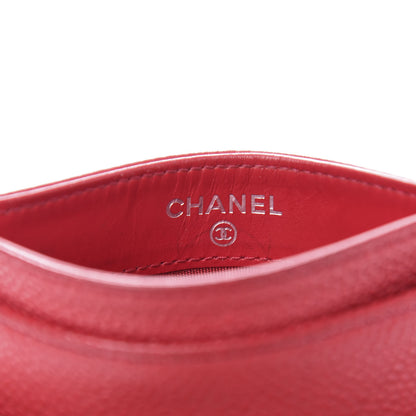 Chanel Caviar Timeless CC Card Holder Red 8 of 11