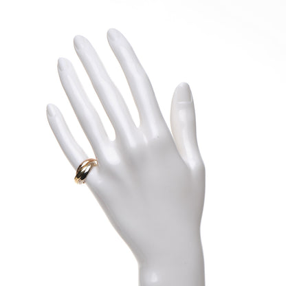 Cartier 18K Pink Yellow White Gold Small Trinity Ring 49 4.75 2 of 7