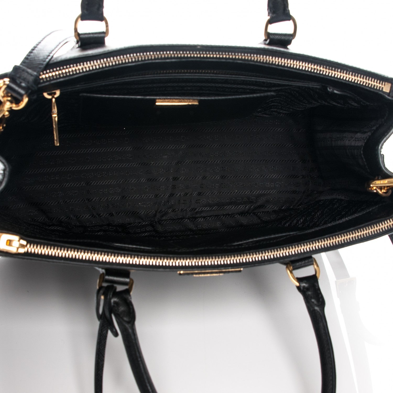 Prada Saffiano Medium Galleria Double Zip Tote Black 5 of 8