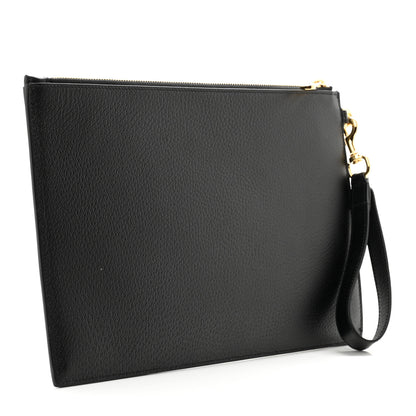 Gucci Calfskin Horsebit 1955 Wristlet Pouch Black 3 of 9