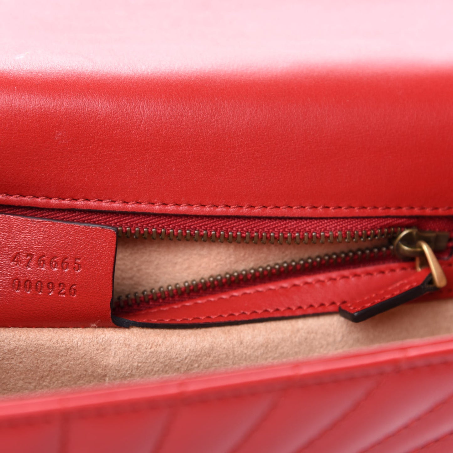 Calfskin Trapuntata Queen Margaret Clutch Hibiscus Red