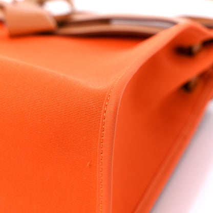 Hermes Toile Vache Hunter Herbag Zip 31 PM Orange 10 of 14
