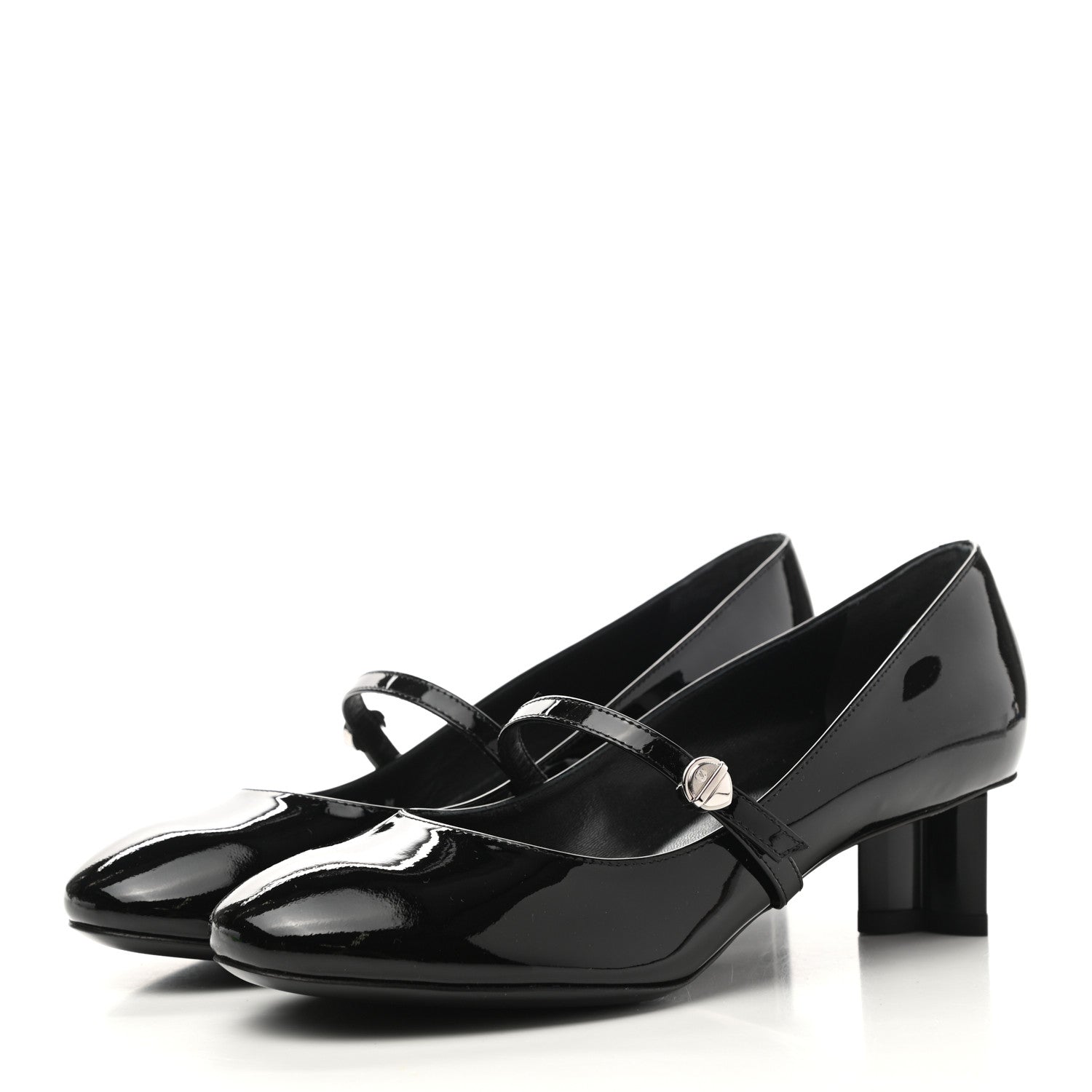 Louis Vuitton Patent Uniformes Silhouette 40mm Pumps 36 Black 3 of 10