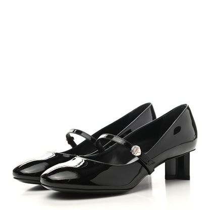 Louis Vuitton Patent Uniformes Silhouette 40mm Pumps 36 Black 3 of 10