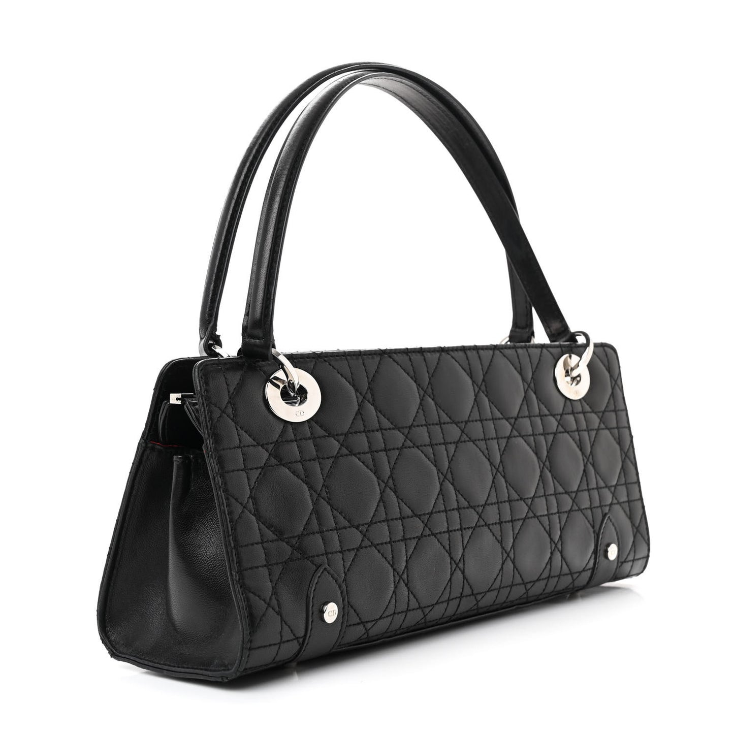 Lambskin Cannage Soft Lady Dior East West Black
