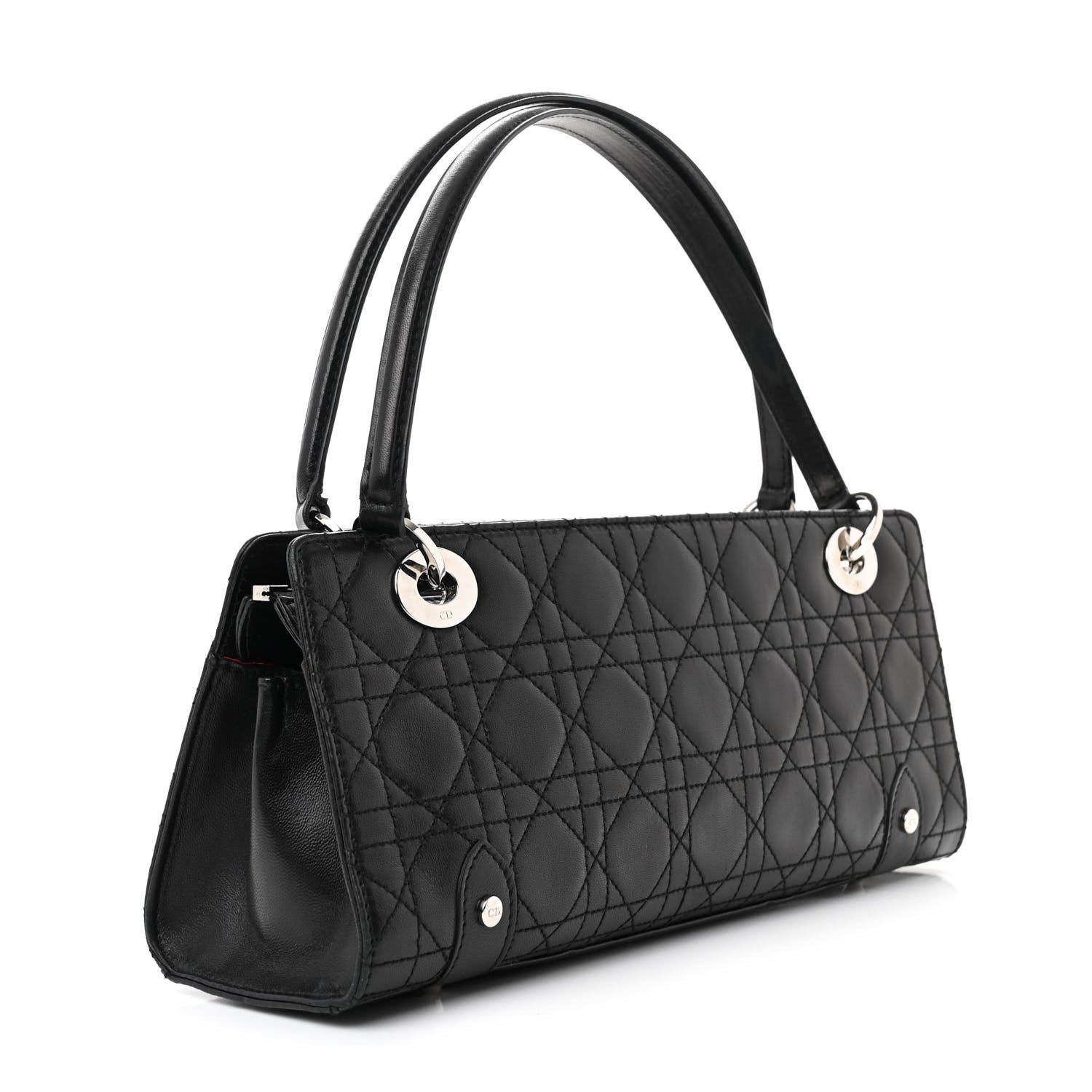 Christian Dior Lambskin Cannage Soft Lady Dior East West Black 3 of 12