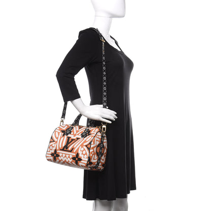 Louis Vuitton Monogram Giant Crafty Speedy Bandouliere 25 Creme Caramel 2 of 9