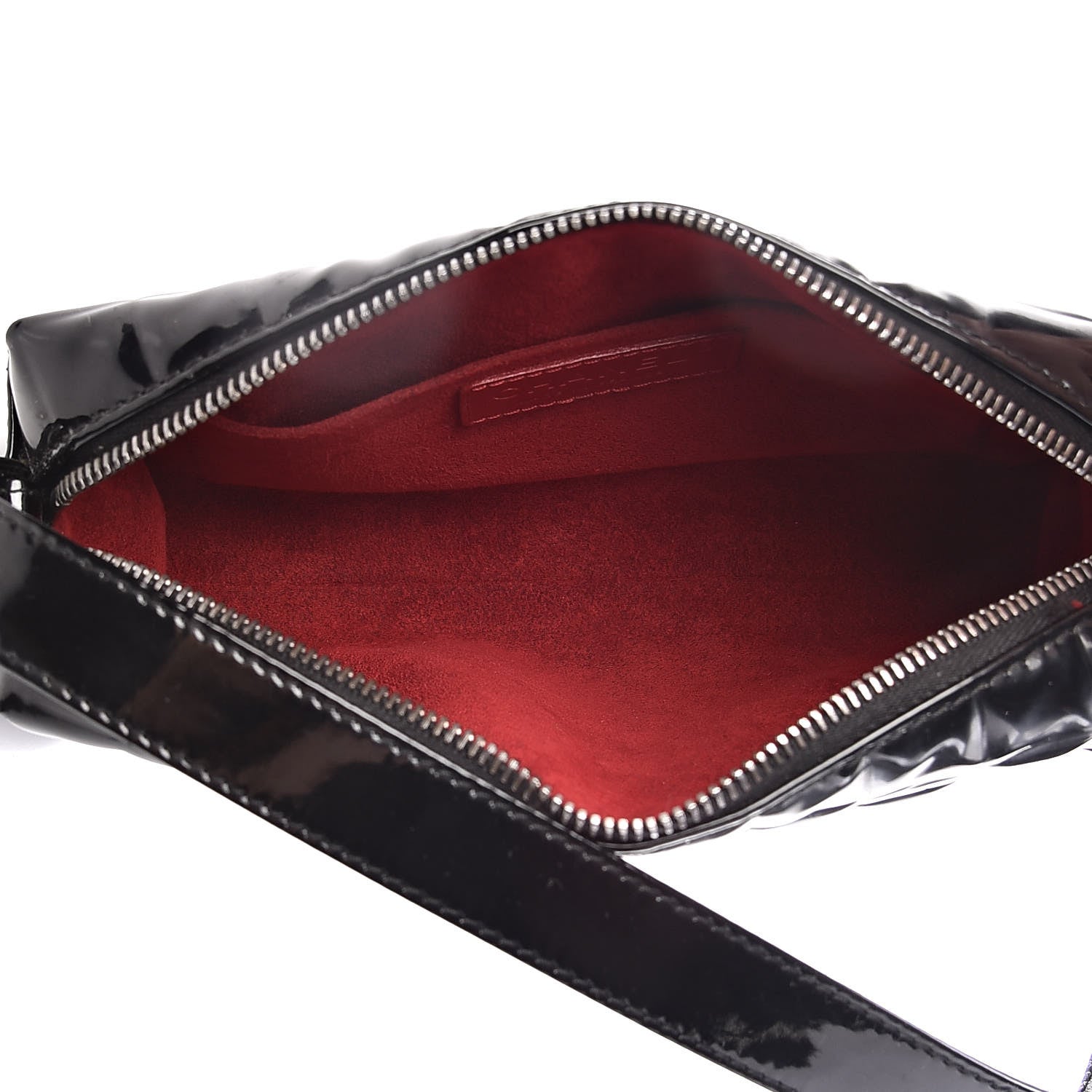 Chanel Patent Chocolate Bar Quilted Shoulder Bag Black 5 of 11