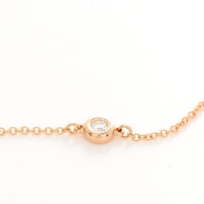 Tiffany 18K Rose Gold Diamond .07ct Elsa Peretti Diamonds by the Yard Bracelet 3 of 6