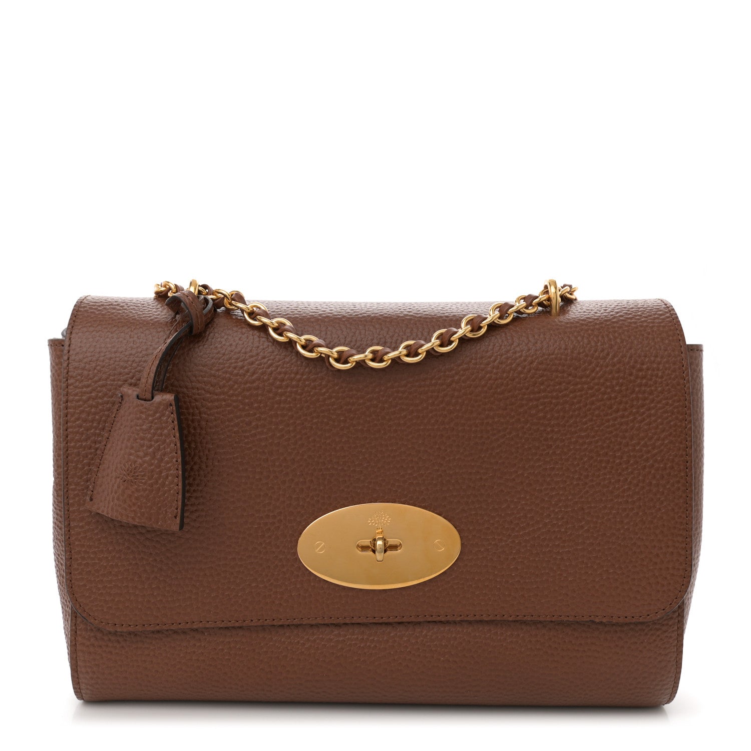 Mulberry Small Classic Grain Calfskin Medium Lily Flap Oak 1 of 10
