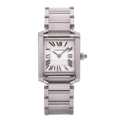 Cartier Stainless Steel 20mm Tank Francaise Quartz Watch 1 of 9