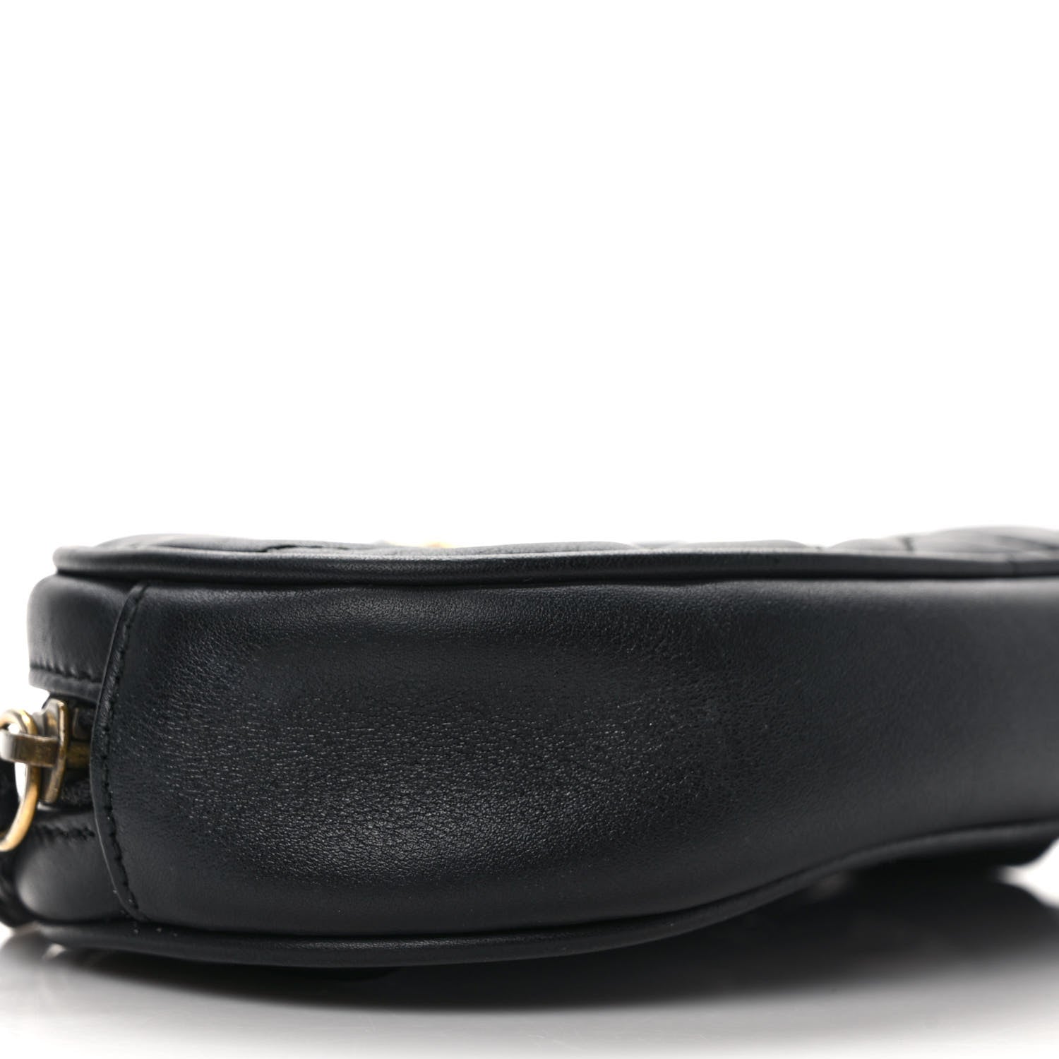Gucci Calfskin Matelasse GG Marmont Belt Bag 75 30 Black 8 of 9