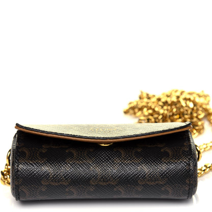 Celine Triomphe Canvas Lipstick Case Black 9 of 9