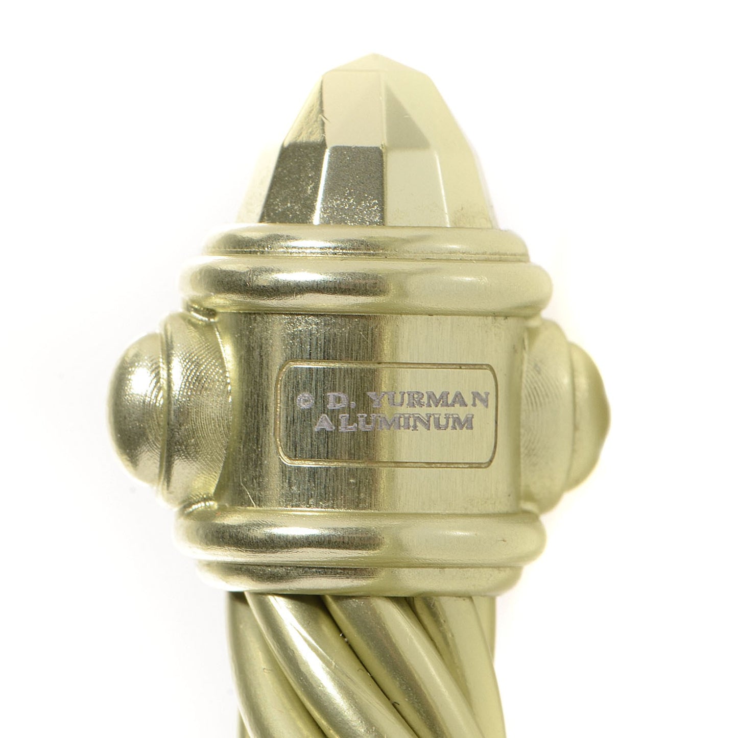 Aluminum Renaissance 10mm Cable Bracelet Champagne