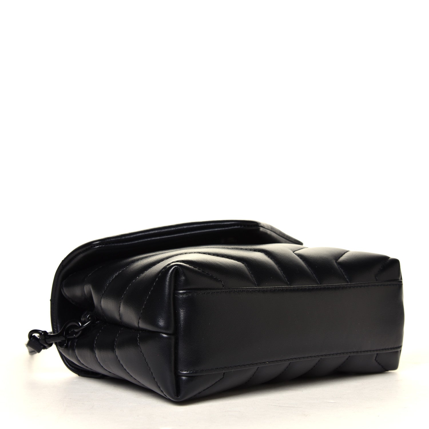 Saint Laurent Calfskin Y Quilted Monogram Toy Loulou Crossbody Bag Black 7 of 8