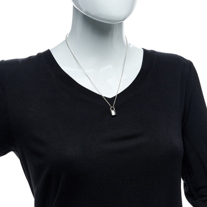 Louis Vuitton Sterling Silver Lockit Necklace 3 of 5