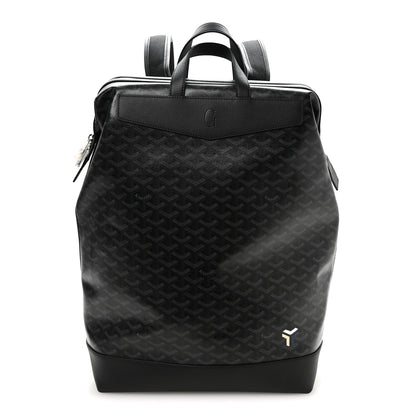 Goyard Goyardine Calfskin Cisalpin MM Backpack Jet Black 1 of 8