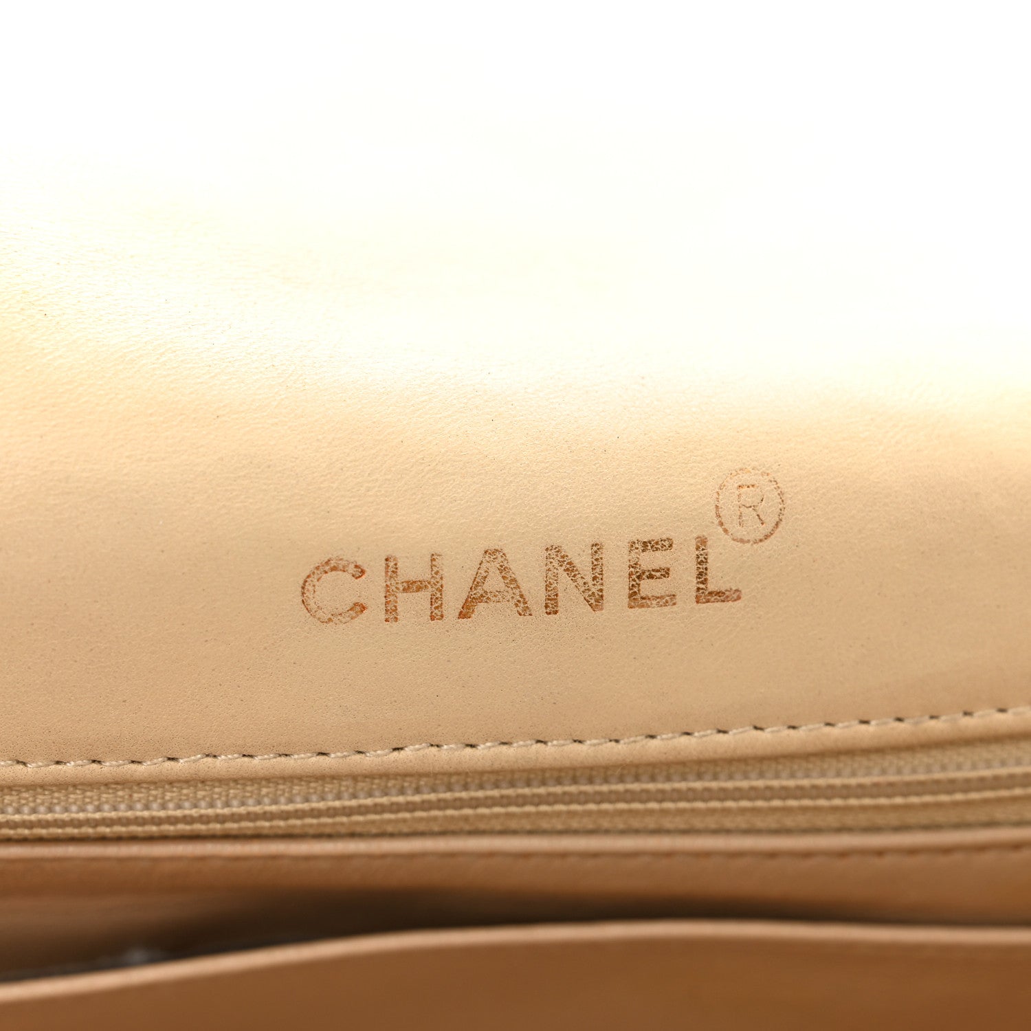 Chanel Lambskin Quilted Medium Single Flap Beige 7 of 14