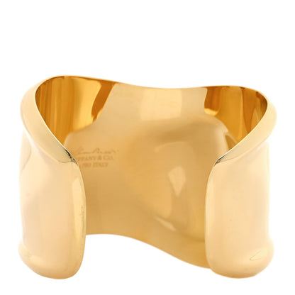 Tiffany 18K Yellow Gold Medium Elsa Peretti Right Wrist Bone Cuff Bracelet 2 of 3