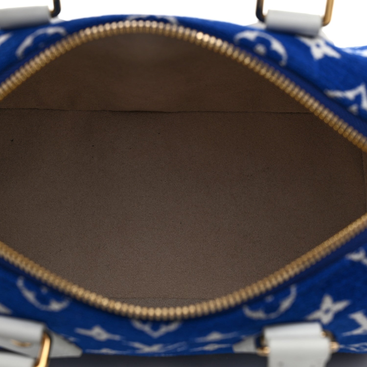 Louis Vuitton Jacquard Velvet Monogram LV Match Speedy Bandouliere 20 Blue 5 of 9