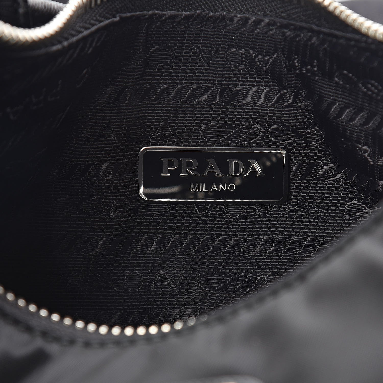 Prada Nylon Re-Edition 2005 Shoulder Bag Black 7 of 9