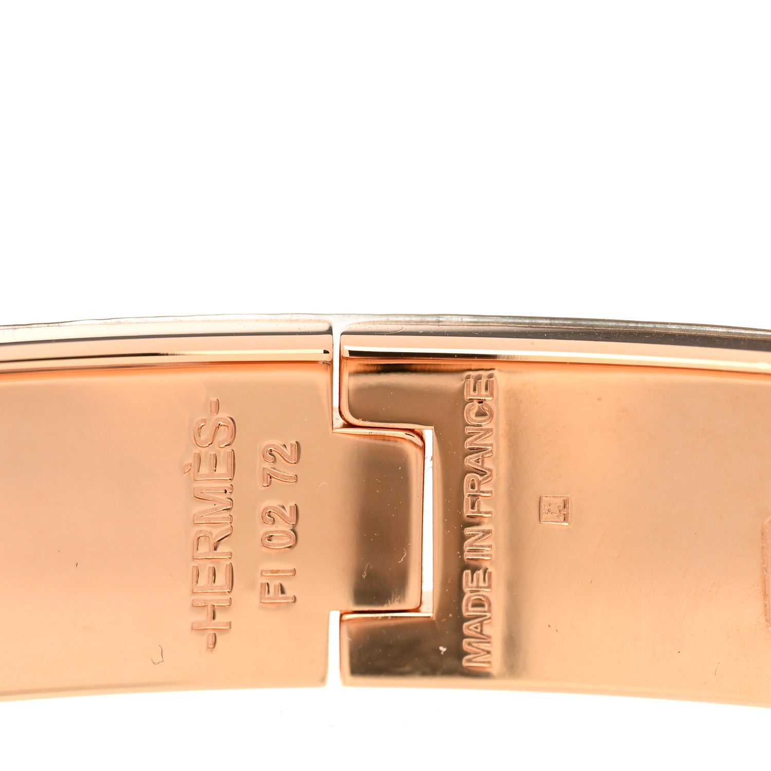 Hermes Enamel Narrow Clic Clac H Bracelet PM Marron Glace 4 of 5