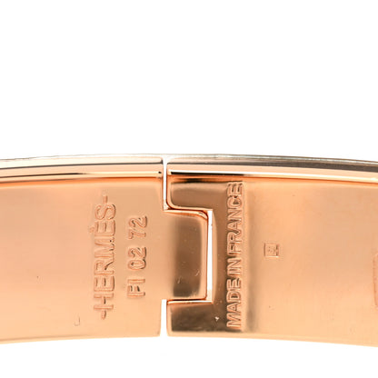Hermes Enamel Narrow Clic Clac H Bracelet PM Marron Glace 4 of 5