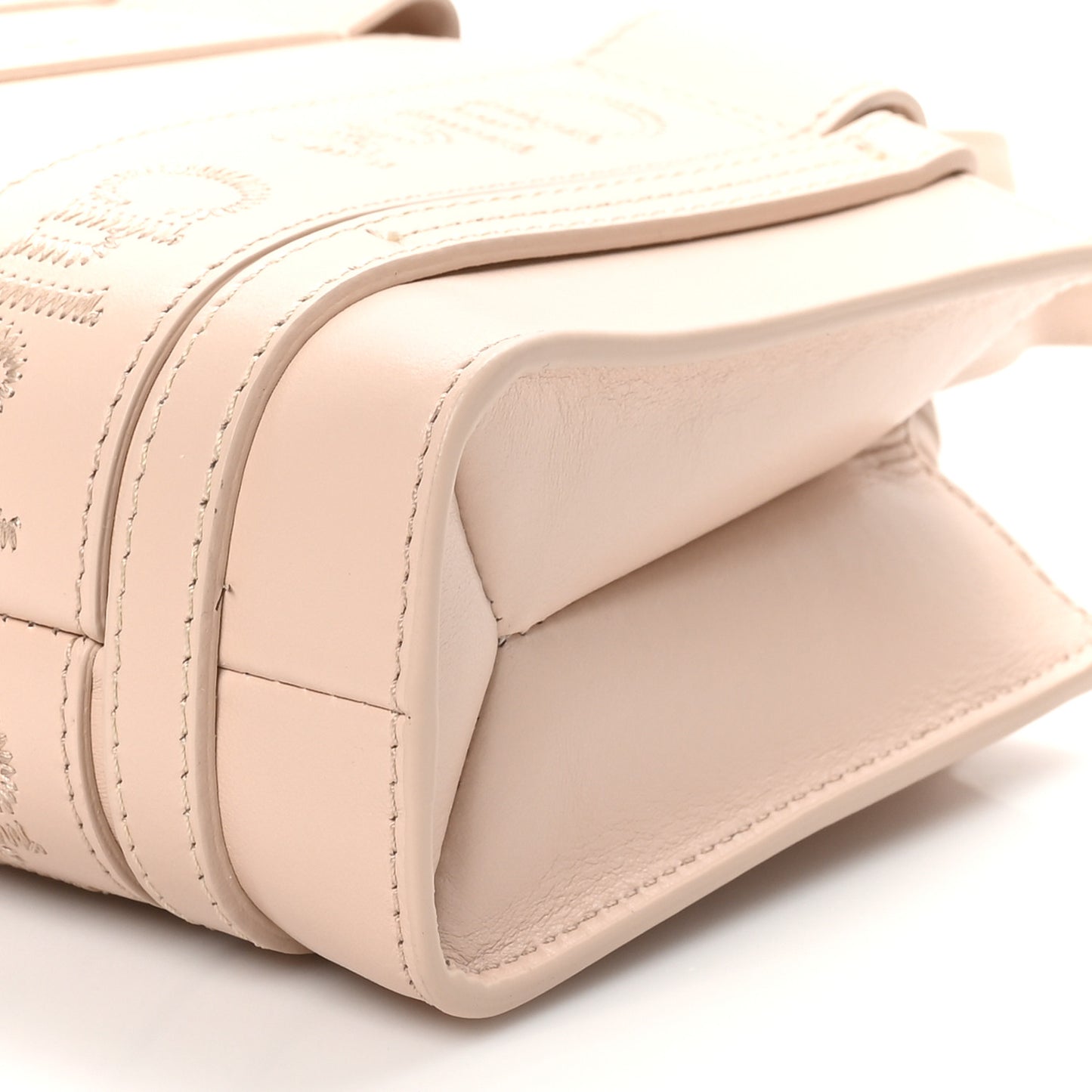 Calfskin Mini Woody Tote Cement Pink