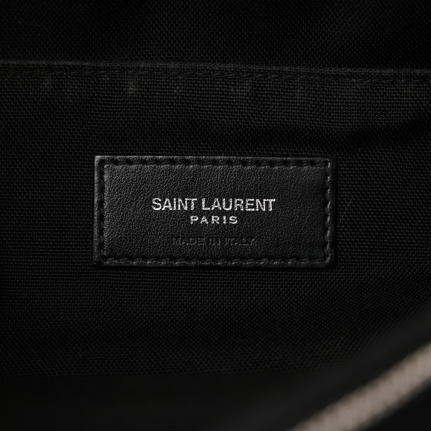 Saint Laurent Canvas Calfskin City Belt Bag Black 6 of 10