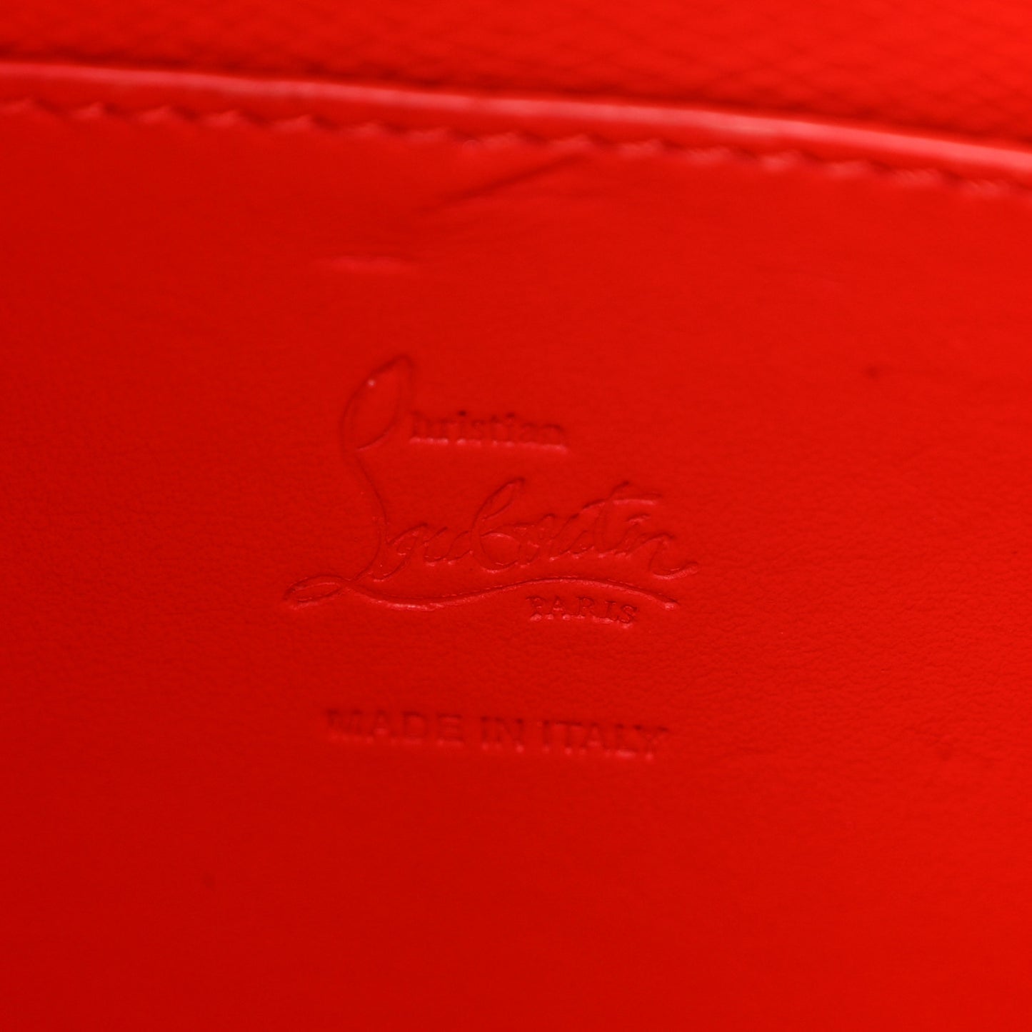 Crocodile Embossed Calfskin Spiked Small Cabarock Shopper Tote Red