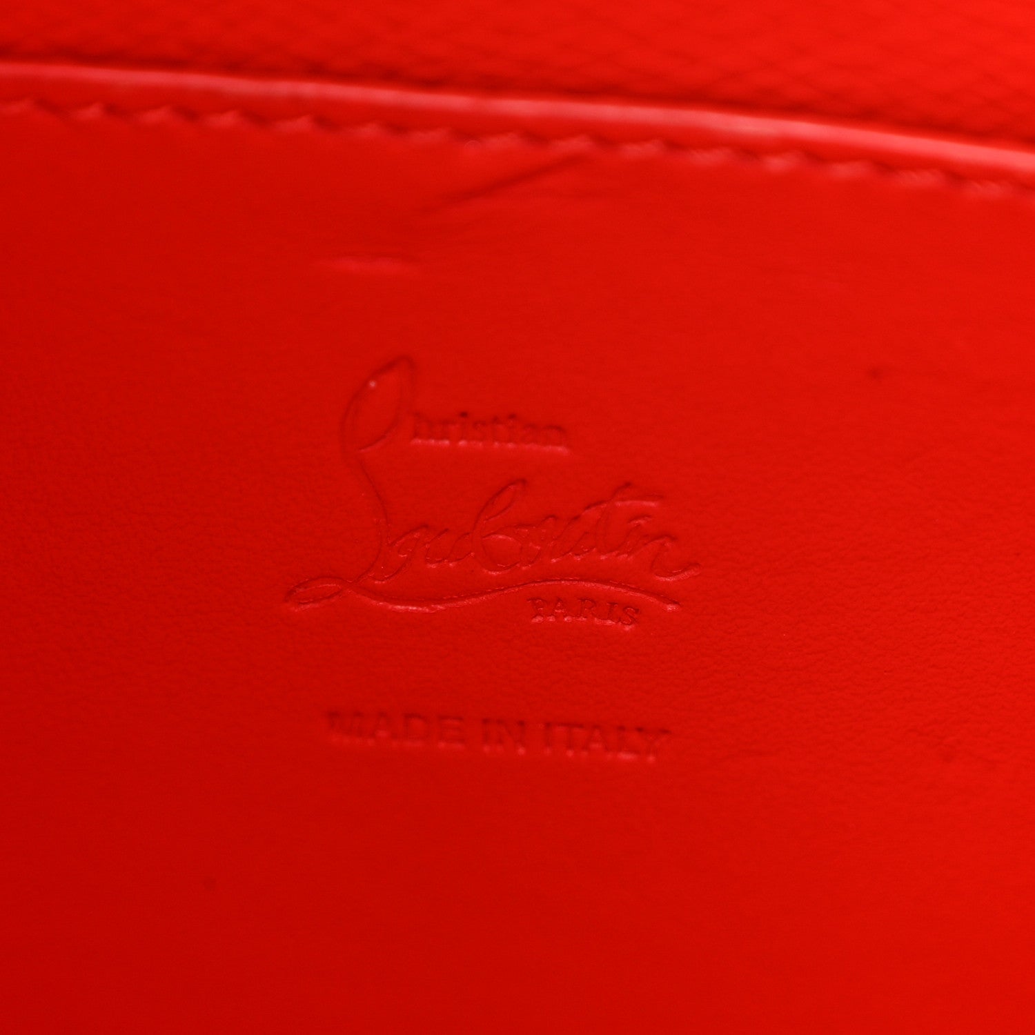 Christian Louboutin Crocodile Embossed Calfskin Spiked Small Cabarock Shopper Tote Red 6 of 10