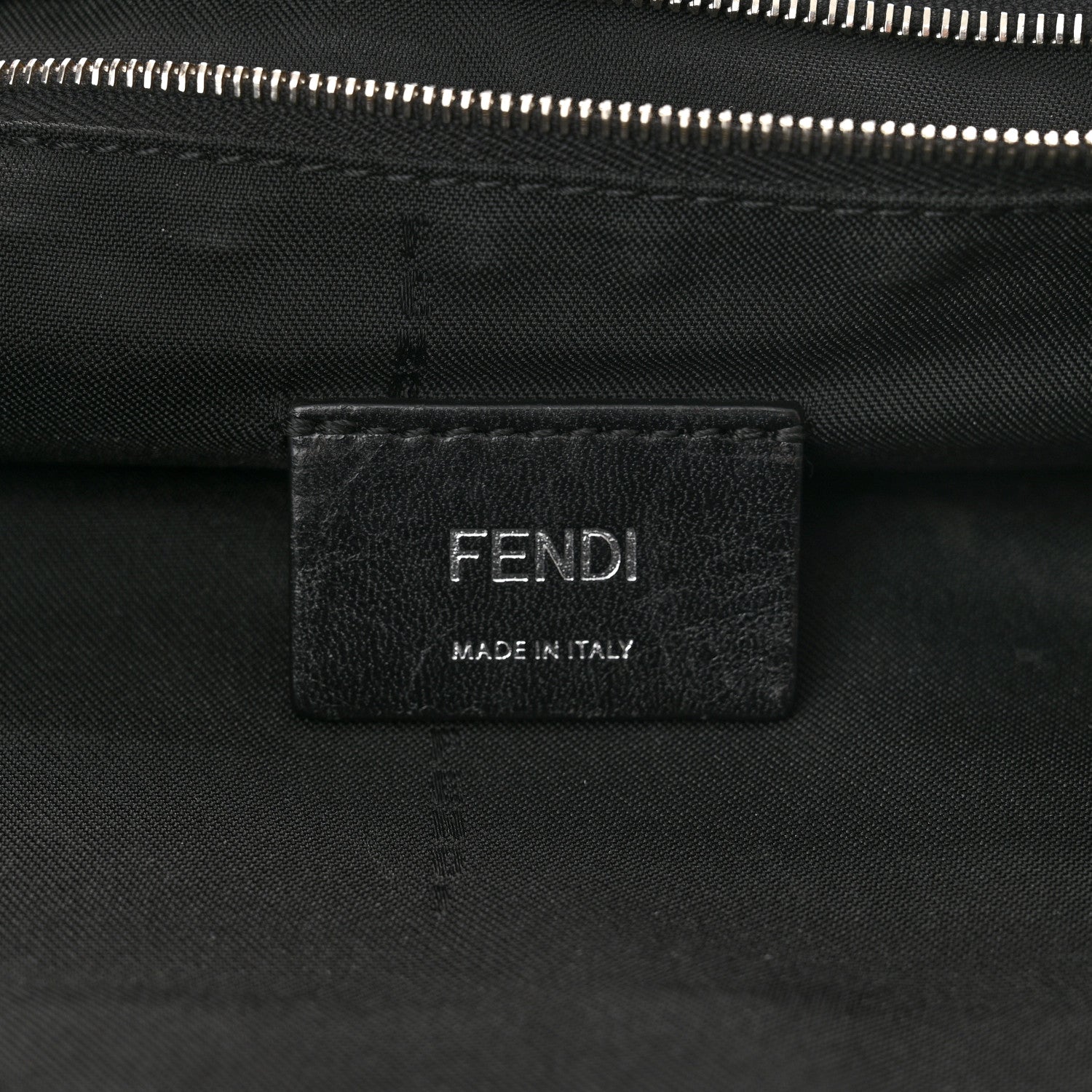 Fendi Nylon Vitello Liberty Dolce Monster Eyes Tote Black Sunflower 6 of 13
